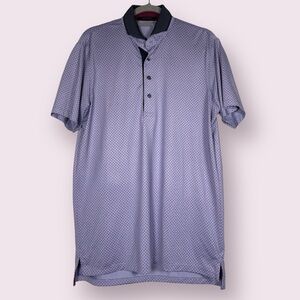 Greyson Clothiers Lavender Purple and Red Diamond Pattern Gold Polo